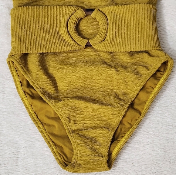 New! Montce Kim Belted One Piece Mari Scrunch Swimsuit - Picture 8 of 11